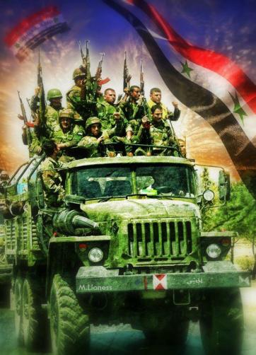 The Syrian Armed Forces defending national sovereignty from foreign-backed terrorists